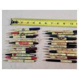 24- Celluloid Advertising Mechanical Pencils