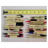 24- Celluloid Advertising Mechanical Pencils