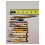 12- Tin Advertising Bullet Pencils