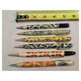 6- Vintage Advertising Mechanical Pencils