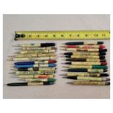 24- Celluloid Advertising Mechanical Pencils