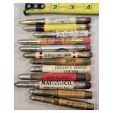 12- Tin Advertising Bullet Pencils