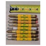 8- John Deere Tin Bullet Pencils