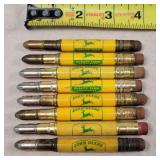 8- Tin John Deere Bullet Pencils