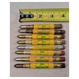 8- John Deere Tin Bullet Pencils