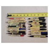 24- Celluloid Advertising Mechanical Pencils