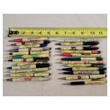 24- Celluloid Advertising Mechanical Pencils