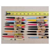 20 Vintage Risquï¿½ Pin-Up Flip Pens (some 4 parts)