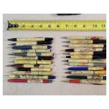 24- Celluloid Advertising Mechanical Pencils