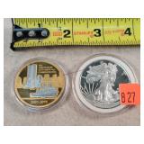 AE Silver Dollar - COPY***, 911 Comm. Coin