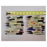 24- Celluloid Advertising Mechanical Pencils