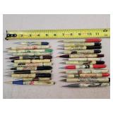 24- Celluloid Advertising Mechanical Pencils