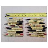 24- Celluloid Advertising Mechanical Pencils