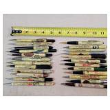 24- Celluloid Advertising Mechanical Pencils