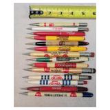 12- Vintage Soda Advertising Mechanical Pencils