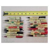 24- Celluloid Advertising Mechanical Pencils