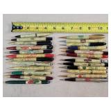 24- Celluloid Advertising Mechanical Pencils