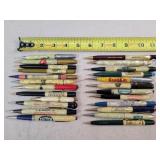24- Celluloid Advertising Mechanical Pencils