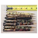 7- 14K Tipped Fountain Pens / Pencils