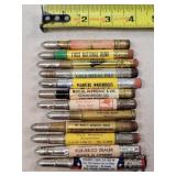 12- Tin Advertising Bullet Pencils