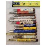 12- Tin Advertising Bullet Pencils