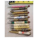 12- Tin Advertising Bullet Pencils