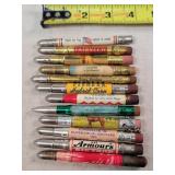 12- Tin Advertising Bullet Pencils