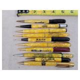 10- Celluloid Advertising Mechanical Pencils