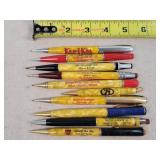 10- Celluloid Advertising Mechanical Pencils