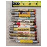 12- Tin Advertising Bullet Pencils
