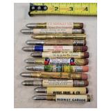 12- Tin Advertising Bullet Pencils