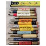 12- Tin Advertising Bullet Pencils