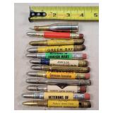 12- Tin Advertising Bullet Pencils