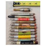 12- Tin Advertising Bullet Pencils