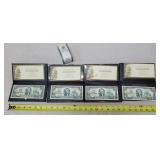 4- US $2  Notes in Sleeves