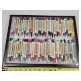 72- Vintage Calendar Mechanical Pencils in Case