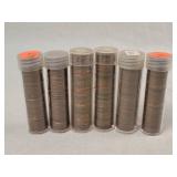 6- Tubes of Wheat Cents