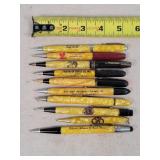 10- Celluloid Advertising Mechanical Pencils