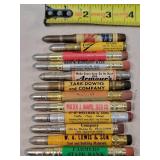 12- Tin Advertising Bullet Pencils