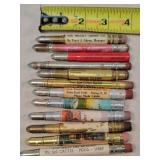 12- Tin Advertising Bullet Pencils