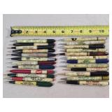 24- Celluloid Advertising Mechanical Pencils