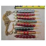 8- Vintage Beaded Dangle Mechanical Pencils