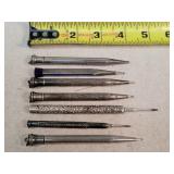 7- STERLING Silver Mechanical Pencils - 100 grams