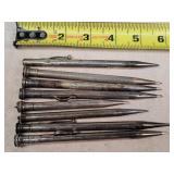 8- STERLING Silver Mechanical Pencils 159 grams