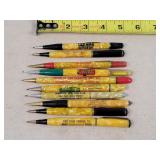 10- Celluloid Advertising Mechanical Pencils
