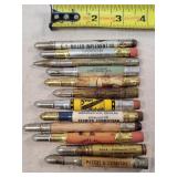 12- Tin Advertising Bullet Pencils