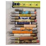 12- Tin Advertising Bullet Pencils