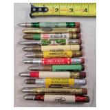 12- Tin Advertising Bullet Pencils