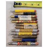 12- Tin Advertising Bullet Pencils