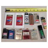 12 Vintage Cigarette Lighters
